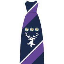 Tie - Purple / Navy (Yr8)